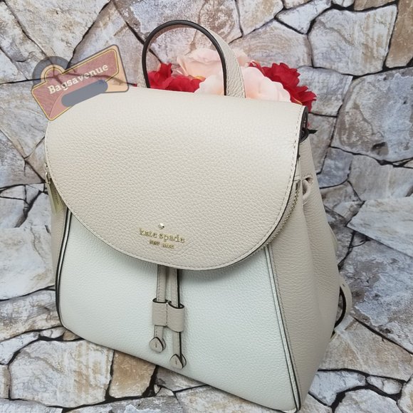 Leila Colorblock Warm Beige Backpack Kate Spade - Picture 5 of 15